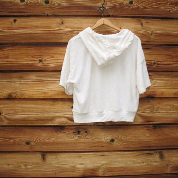 Club Monaco Terry Hoodie Pullover Top - Picture 7 of 10